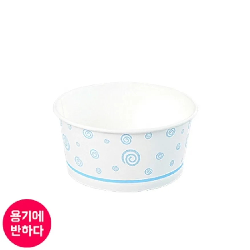 PT 일회용 종이용기 컵밥포장 520CC 블루 박스1000개 이미지