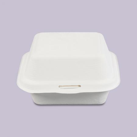 펄프 용기 B-003 백색 500개 햄버거 도시락 샌드위치