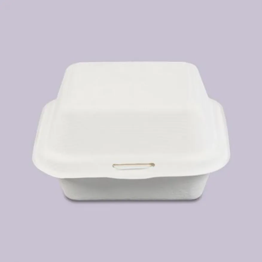 펄프 용기 B-003 백색 500개 햄버거 도시락 샌드위치 이미지