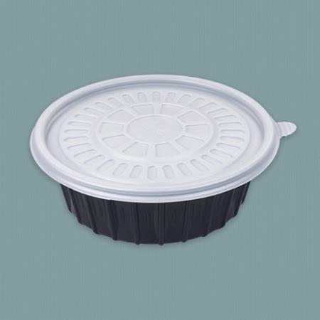 [FP ]일회용 195파이 냉면용기 소(흑색) 200개 세트 [몸통+뚜껑]