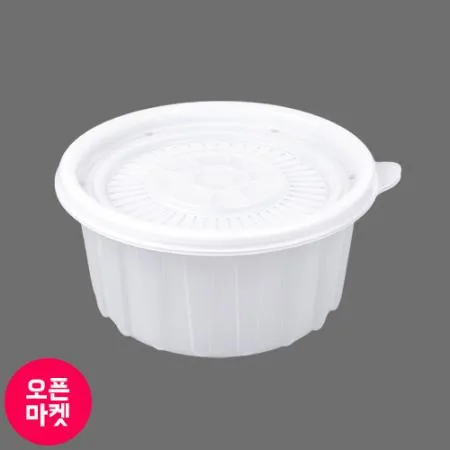 [JH] 일회용 158파이 삼계탕용기 중 (반투명) 200개세트 [몸통+뚜껑]
