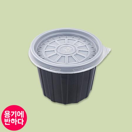 [BFP] 일회용 PS국물용기 95파이 대(흑색) 1000개세트 [합포장]