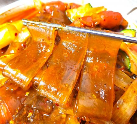 중국당면 넓이 1.6~2cm 10kg (넙적 납작 샤브 훠궈당면 마라탕) 이미지