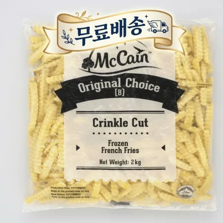 [초특가 무료배송] 맥케인 크링클컷*2KG(아이스박스1박스 7봉)