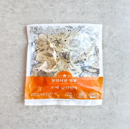 [무료배송] 취화당 칠성시장명물납작만두(대구10미)*600G(15G*20입)-[아이스박스1박스 10봉]