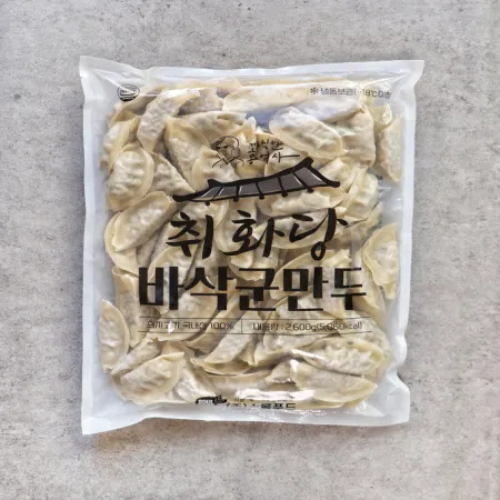 [무료배송] 취화당바삭군만두*2.6KG(26G*100입)-[아이스박스1박스 4봉]