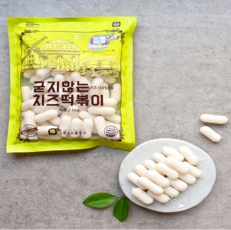 [초특가 무료배송] 소울마켓 굳지않는치즈떡*1KG-[아이스박스1박스 8봉]