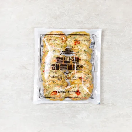 [무료배송] 월남관 해물파전*1KG(개당50g이상/20개이상)-[아이스박스1박스 12봉]