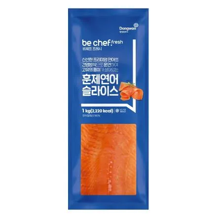 be chef. 훈제연어슬라이스 1kg(비셰프/동원홈푸드/EA)
