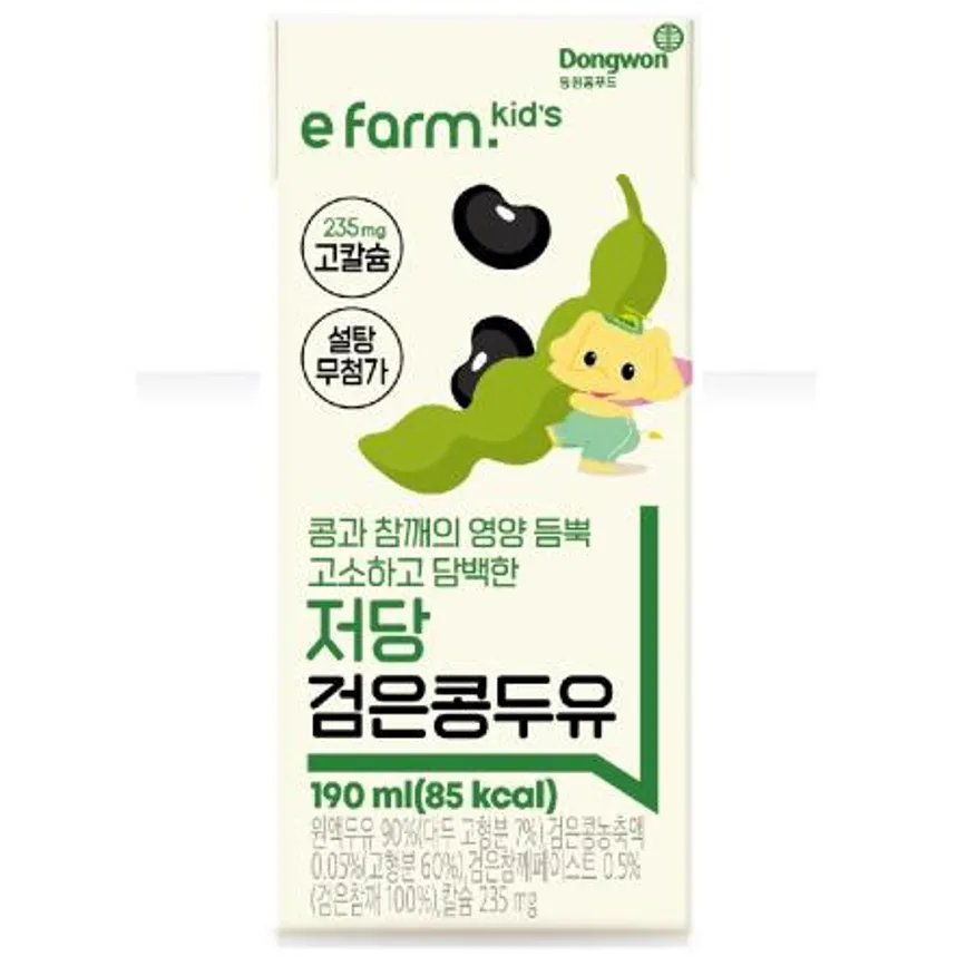 be chef. 저당 검은콩두유 190ml(24개입/비셰프/동원홈푸드/BOX) 이미지