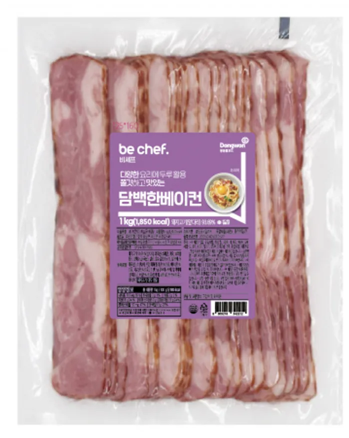 be chef. 담백한베이컨 1kg(비셰프/동원홈푸드/EA) 이미지
