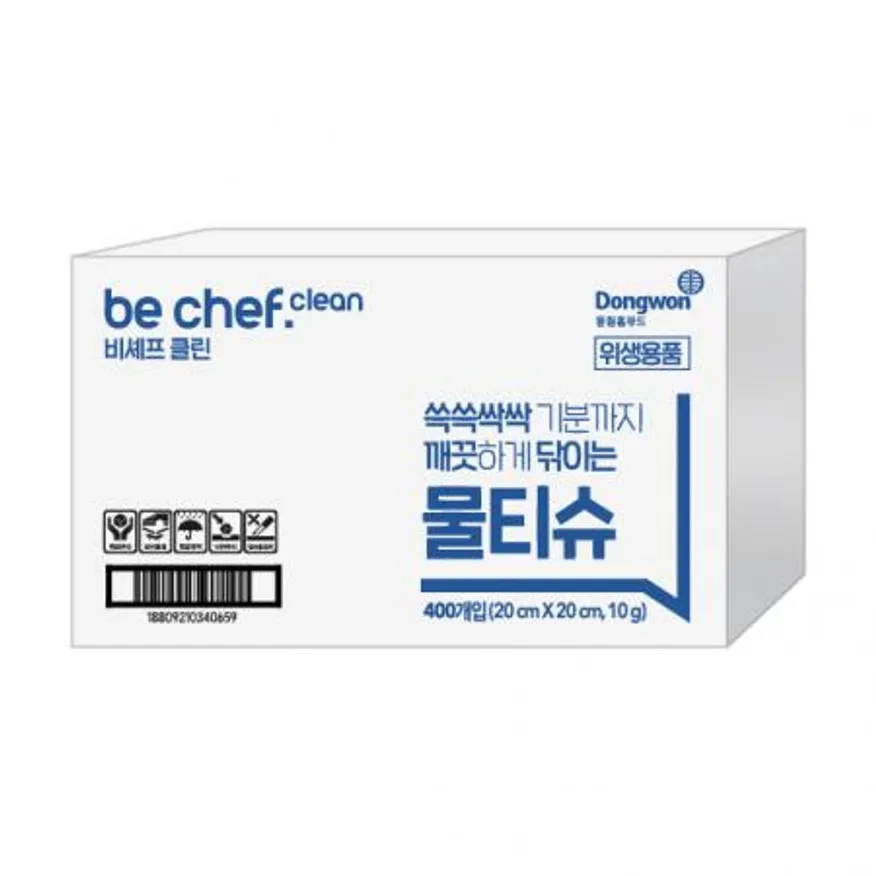 be chef. 물티슈 400g(비셰프/동원홈푸드/BOX) 이미지