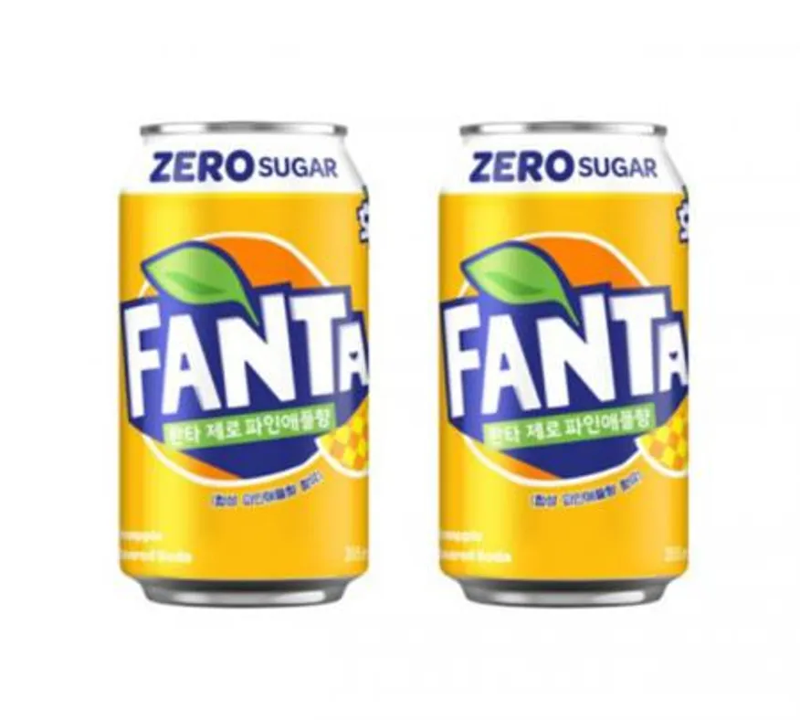 환타 파인애플 제로 355ml x 24개/업소용 이미지