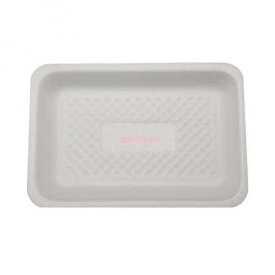 트레이 50호(백색) 1,000개 / 사각접시 떡접시 일회용기 배달용기 스티로폼 흰머리아저씨 PSP 이미지