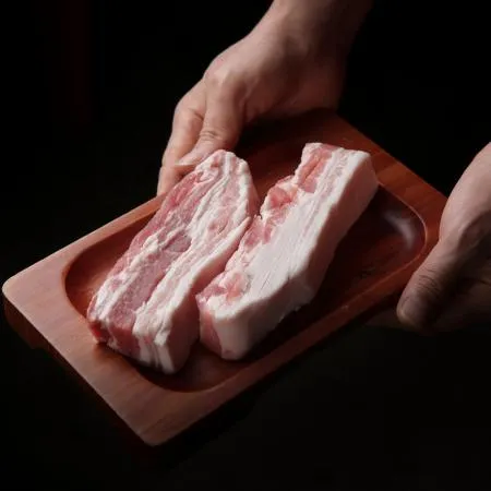 [에이징그라운드] 황금비율 3cm 버터삼겹살 스테이크 500g 1+1 이미지