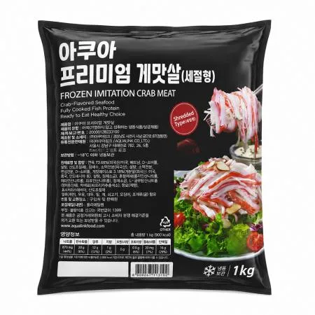 아쿠아링크 프리미엄 게맛살 1kg 세절형 맛살