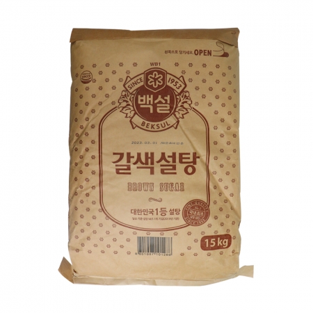 백설 갈색설탕 15kg