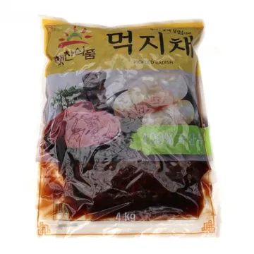 햇찬식품 먹지채(국내산) 4kg 무먹지 무장아찌 절임무 짠지