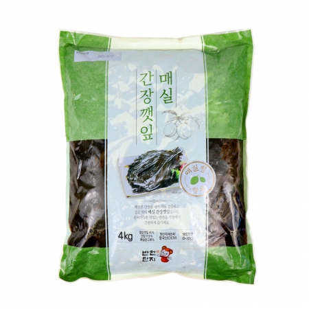 반찬단지 매실간장깻잎(중국산) 4Kg 간장깻잎 간장절인 깻잎