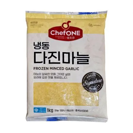 ♥첫구매♥ 대상 냉동다진마늘(간마늘/노브랜드/중국산) 1kg