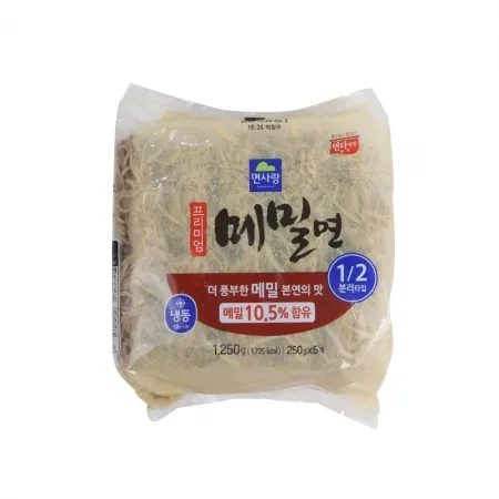 면사랑 프리미엄 메밀면(250g*5입) 1.25kg