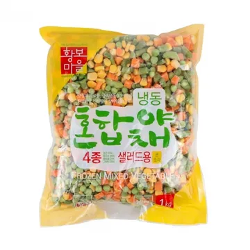 황보마을 냉동4종혼합야채(중국산) 1kg (샐러드용)