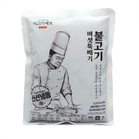 태종 미스터셰프 버섯뚝불고기(뉴질랜드산) 400g 뚝배기불고기