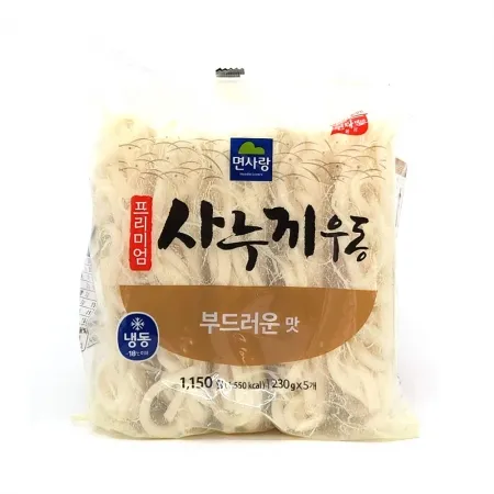 면사랑 프리미엄 사누끼우동 #10(부드러운맛/230g*5입) 1.15kg