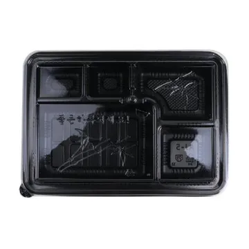 5칸 돈까스용기 AJ-5(타공) 1줄 50개