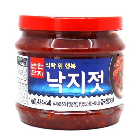 반찬단지 낙지젓갈(용기/수입산) 1kg