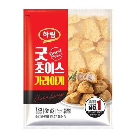 ★신규 초특가 ★ 하림 순살 치킨가라아게 1kg  닭다리살 순살가라아게