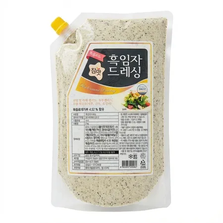 평강 흑임자드레싱 2kg 샐러드드레싱 샐러드소스