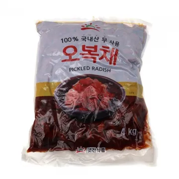 햇찬식품 오복채(국내산) 4kg 오복지 무장아찌 절임무 짠지