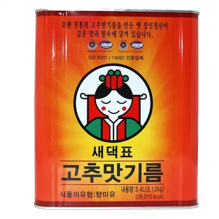 새댁표 고추맛기름 3.4L