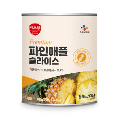 파인애플 슬라이스(태국) 3.06kg
