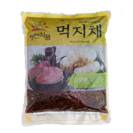 햇찬식품 먹지채(국내산) 4kg 무먹지 무장아찌 절임무 짠지