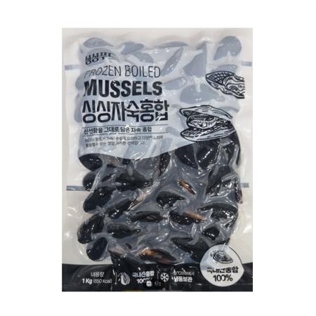국내산 냉동 자숙피홍합 1kg