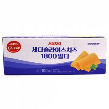 서울우유 체다슬라이스치즈 멀티(100매) 1.8kg
