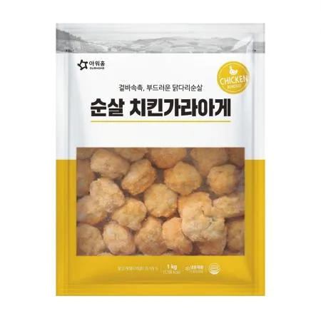 ★신규 초특가 ★ 아워홈 순살 치킨가라아게 1kg  닭다리살 순살가아라게