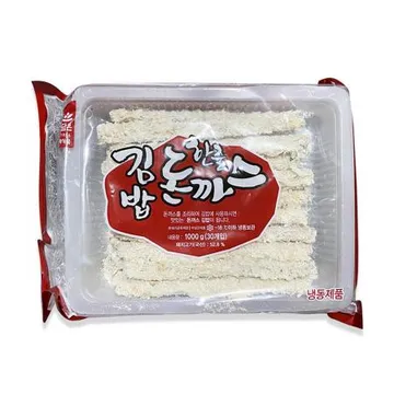 한맥 한줄김밥용 돈까스 1kg 돈가스 김밥돈까스 돈까스김밥