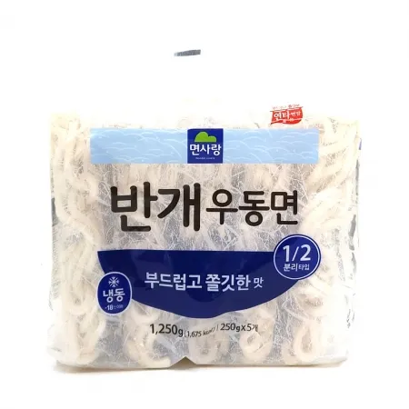 면사랑 반개우동면(250g*5입) 1.25kg