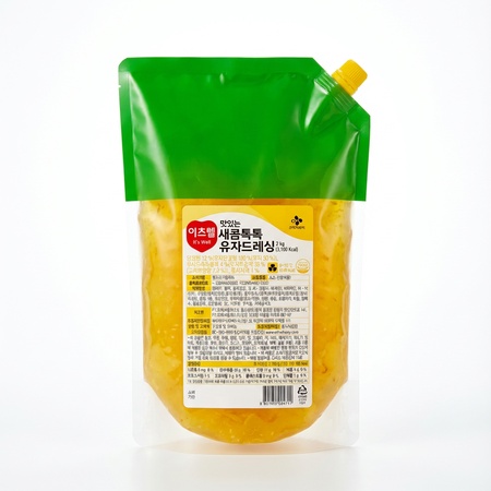 이츠웰 유자드레싱 2kg 샐러드드레싱 샐러드소스