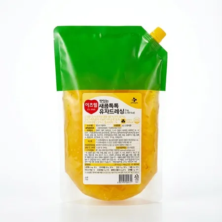 이츠웰 유자드레싱 2kg 샐러드드레싱 샐러드소스