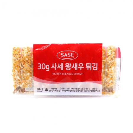 사세 왕새우튀김10미(30g*10미/베트남) 300g 새우튀김