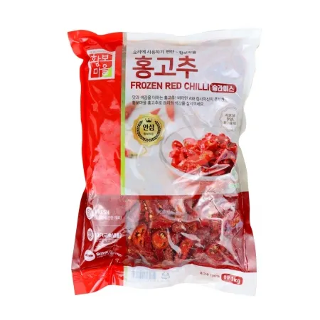 황보마을 냉동 홍고추(슬)(중국산) 1kg