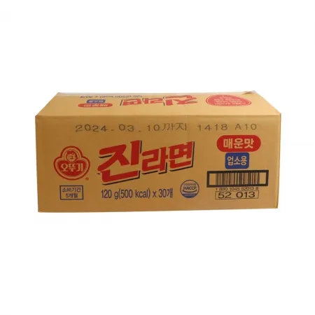 **낱개포장아님 업소용** 오뚜기 진라면 매운맛(업소용/120g*30개) 박스