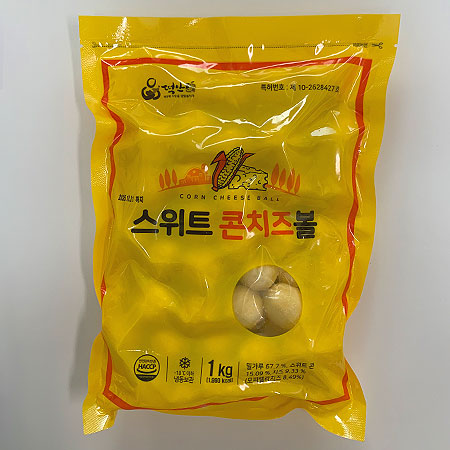 떡안애 스위트콘치즈볼 1kg 떡볶이 마라탕 마라샹궈 재료