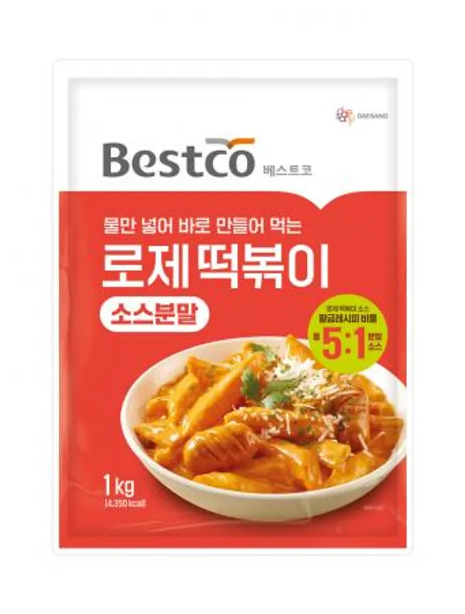 대상 베스트코 로제떡볶이소스 분말 1kg 이미지