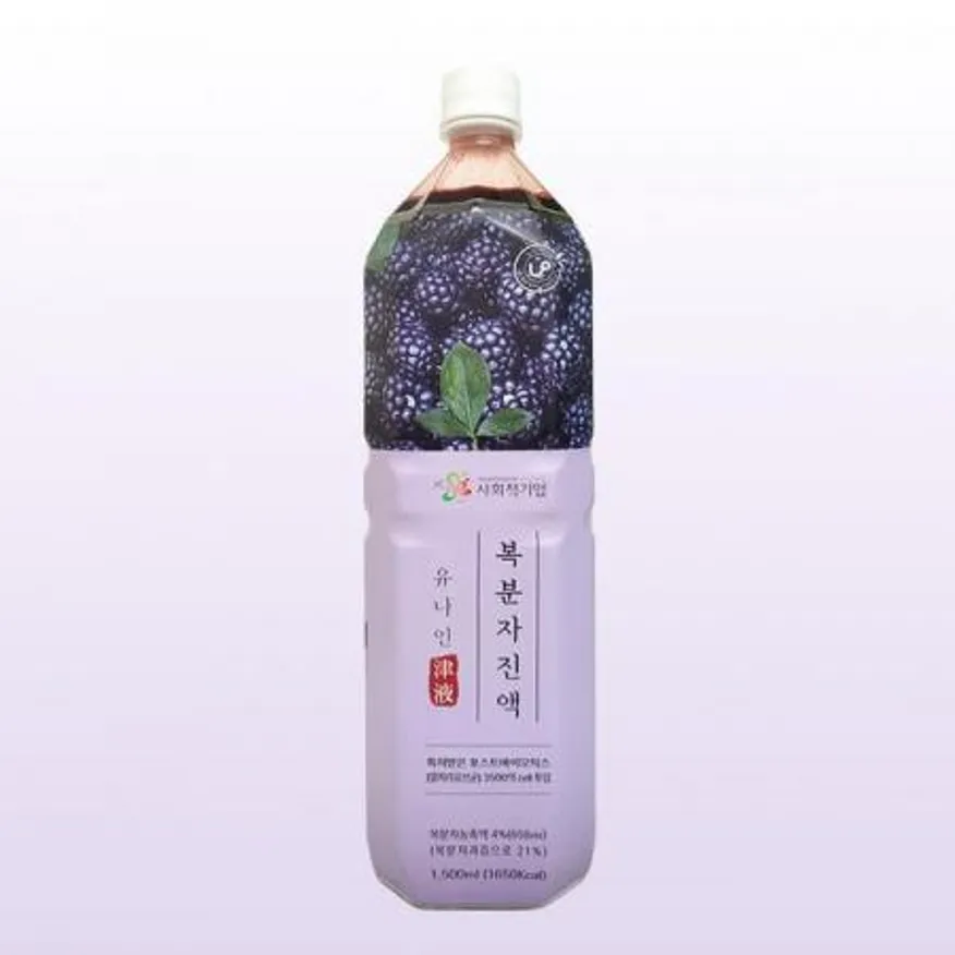 유나인 복분자 음료베이스 1.5L 원액 농축액 엑기스 음료 이미지