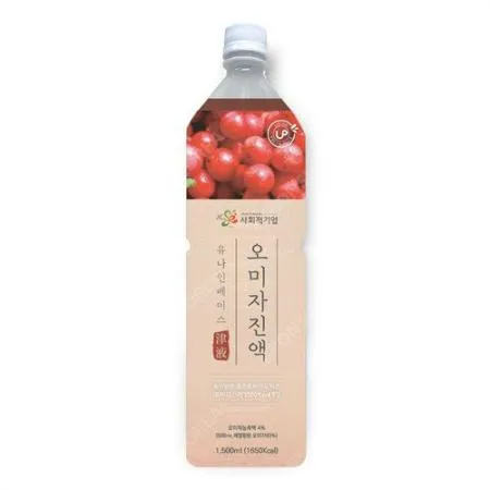 유나인베이스 오미자진액 1.5L 원액 농축액 엑기스 음료